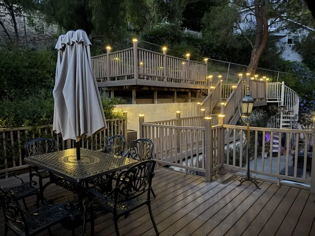 Solar Deck Lighting Installation in Calabasas