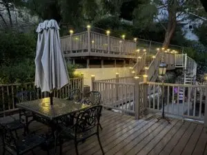 Solar Deck Lighting Installation in Calabasas