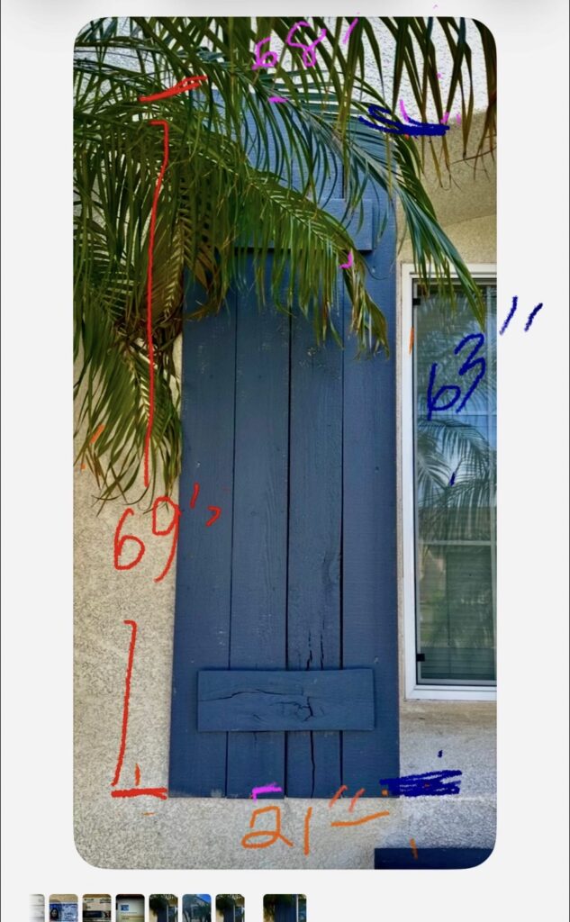 Shutter Replacement Service in Oxnard — blue finish shutters