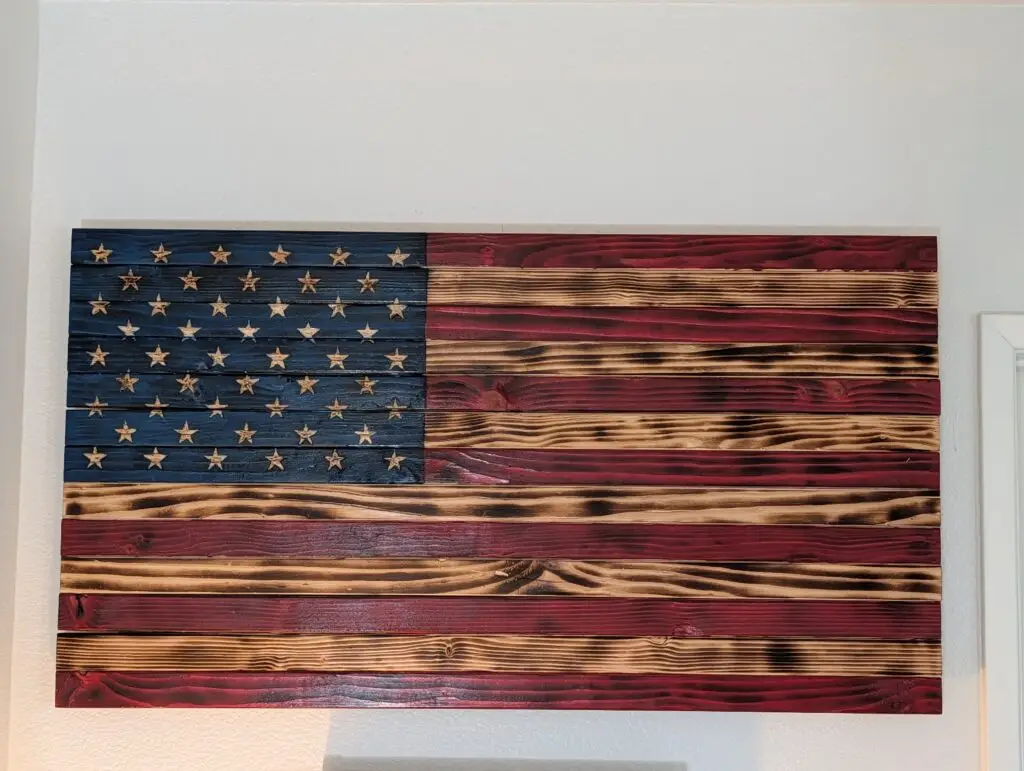 Custom Wooden American Flag Project in Simi Valley — American flag decor