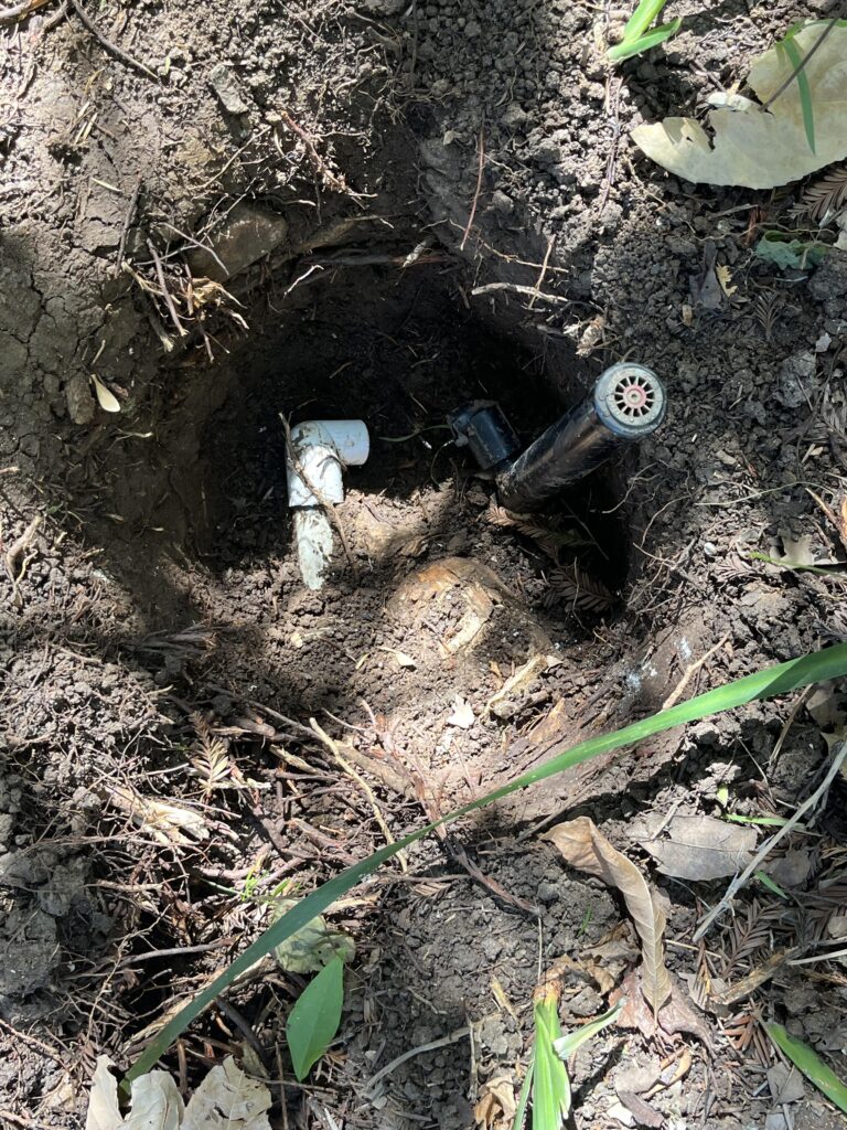 Sprinkler Line Repair in Simi Valley — 90 degree elbow fitting